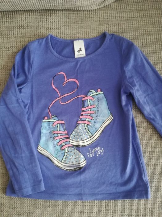 Bluzka, t-shirt z długim rękawem C&A, roz 122