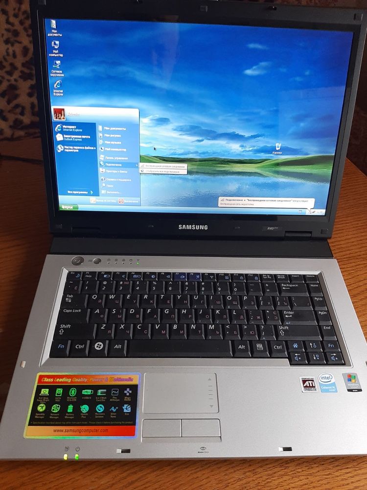 Ноутбук Samsung R40plus. Полностью рабочий.