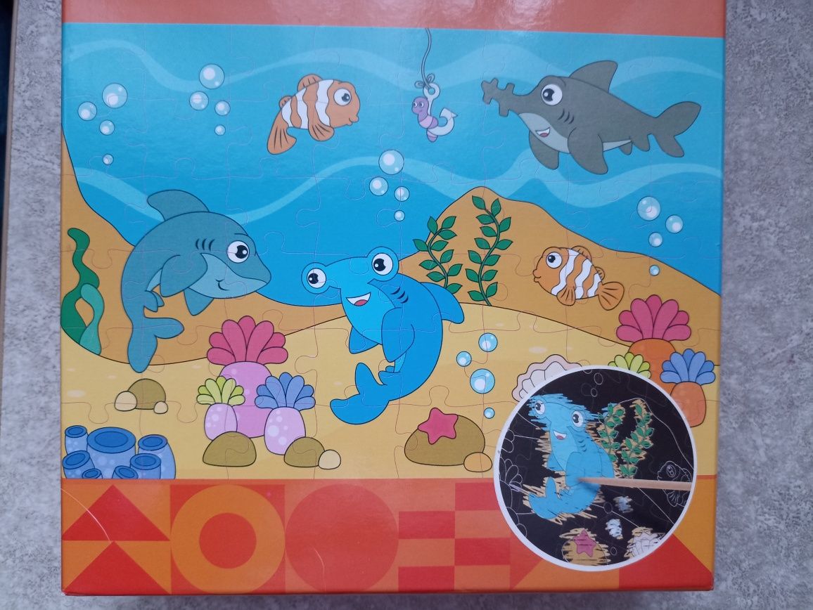Puzzle do zdrapywania Ryby