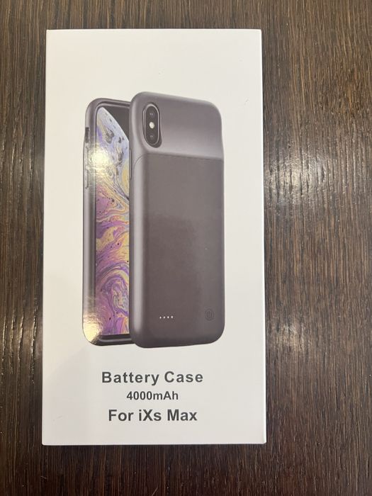 Чохол зарядка iBattery для iPhone Xs Max 4000 mAh black