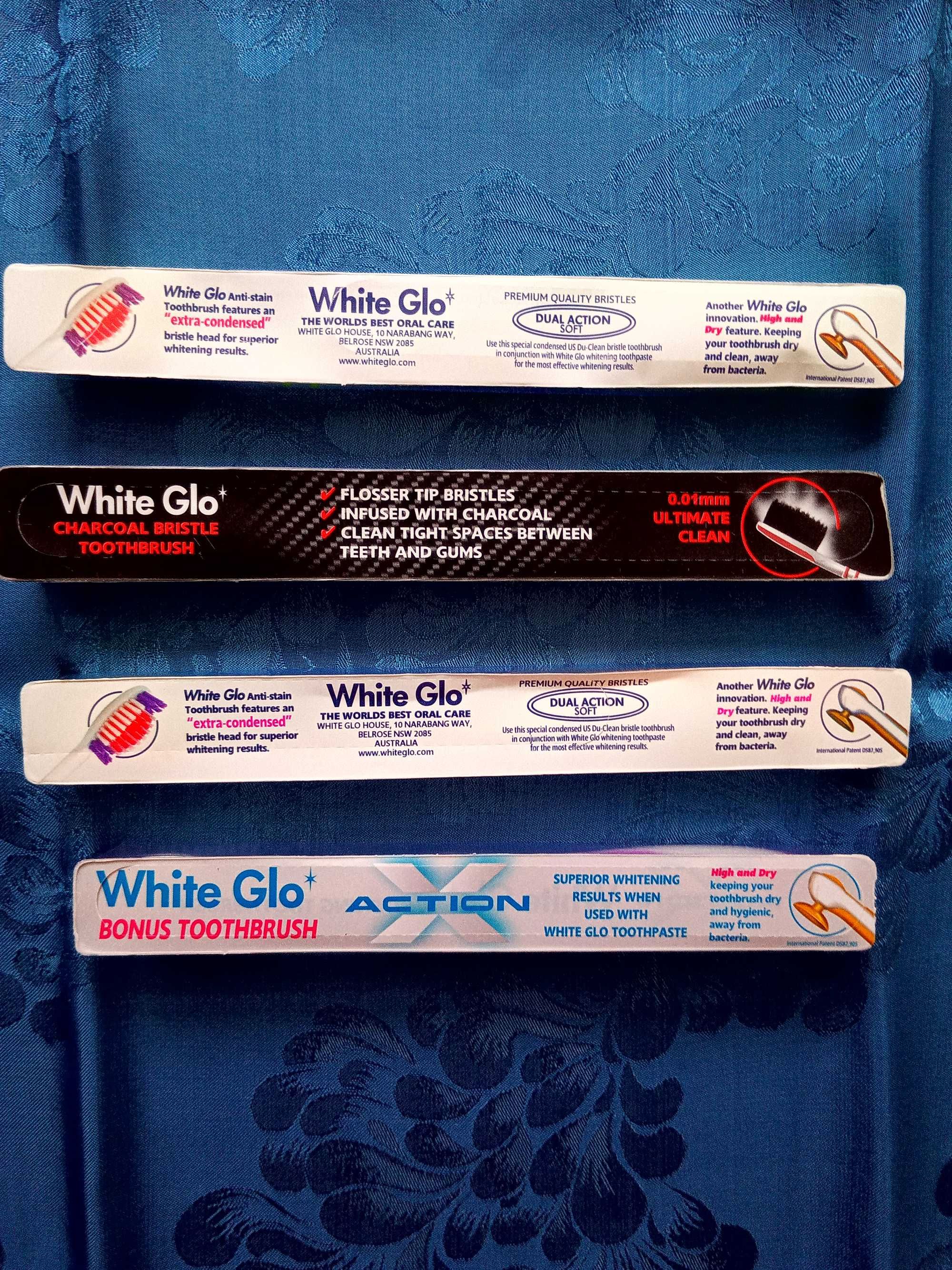 Szczoteczki do zębów White Glo.  Kpl. 4 szuki.