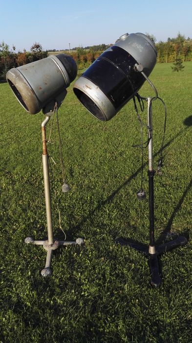 Stara suszarka fryzjerska PRL, stojąca, podłogowa, WENUS, FALA 3 szt.