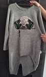 Sweter szary Mops