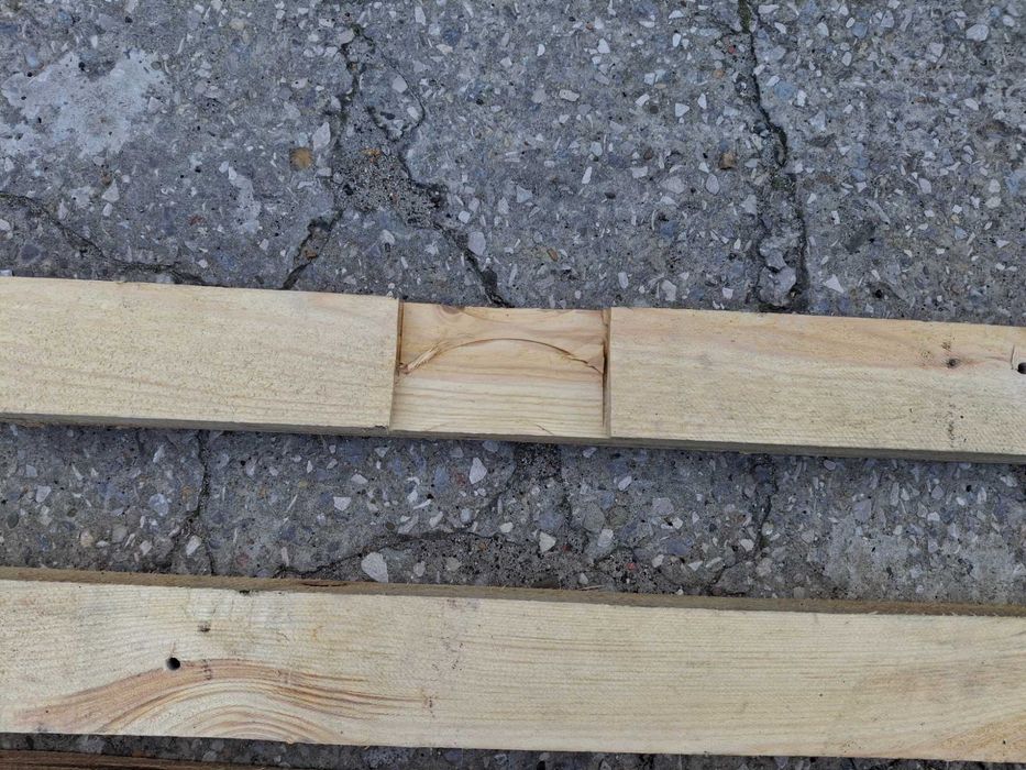 Legary podłogowe, kantówka taras 80x90mm