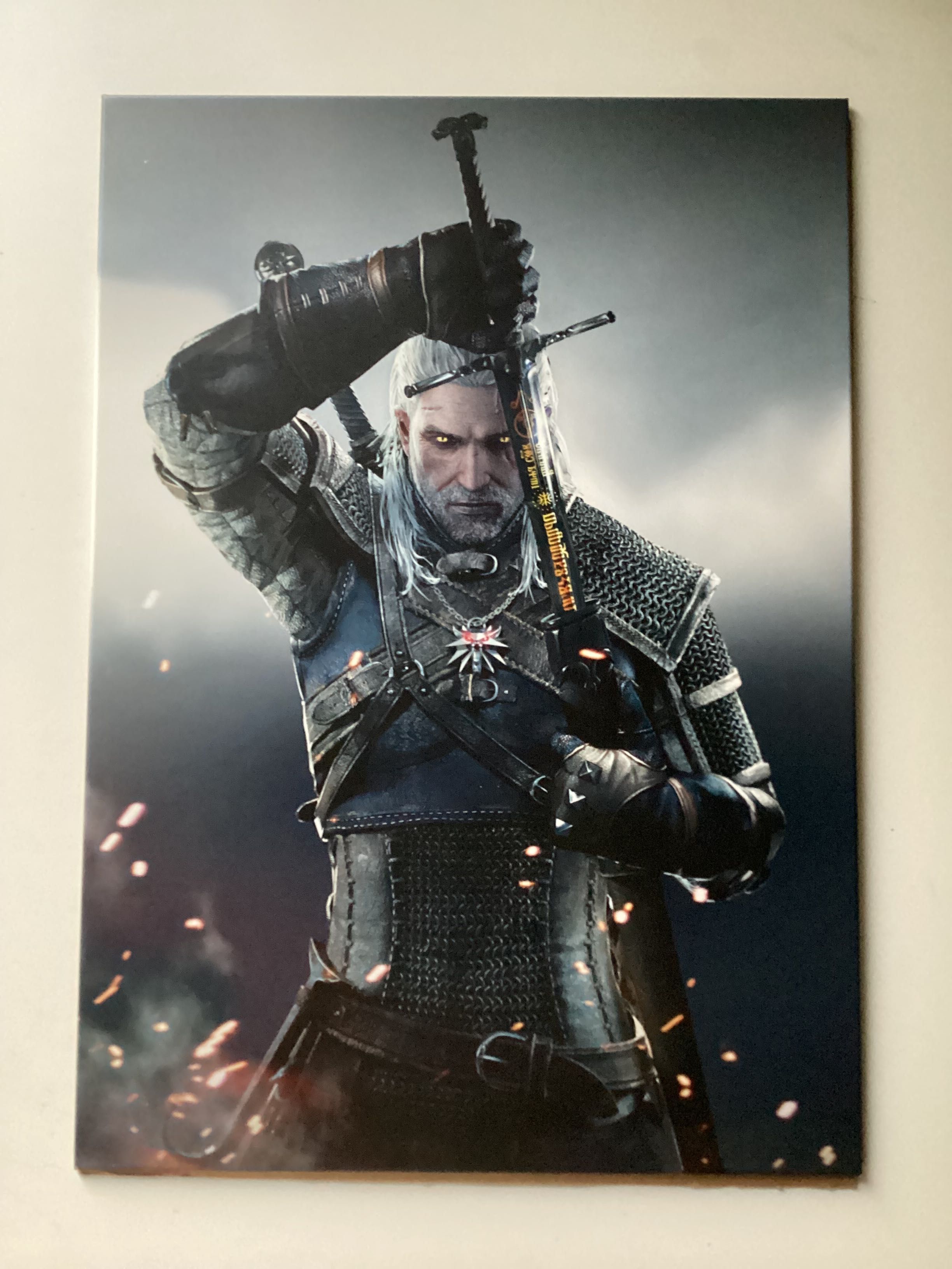 Displate Posterplate Metalowy Plakat Wiedźmin Witcher Geralt