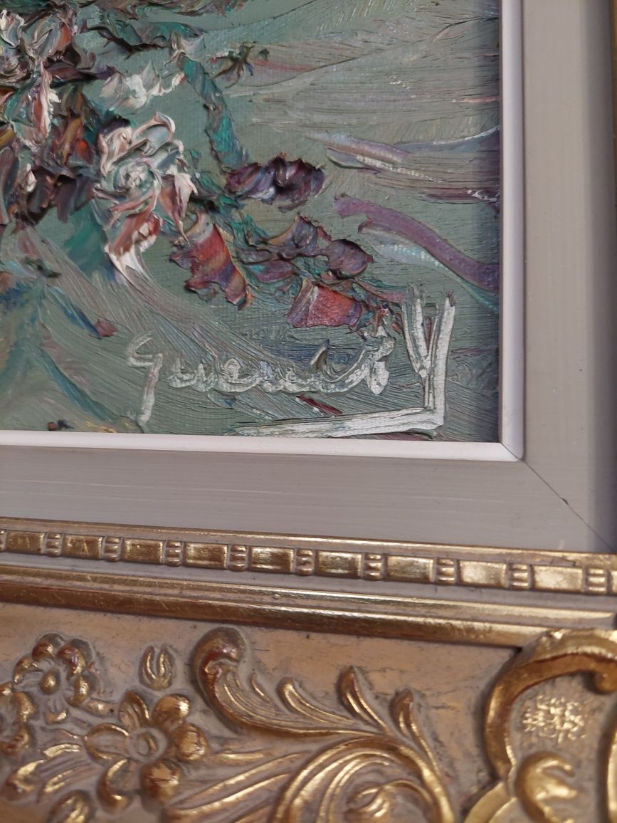 Bukiet,  obraz olejny malowany na płótnie