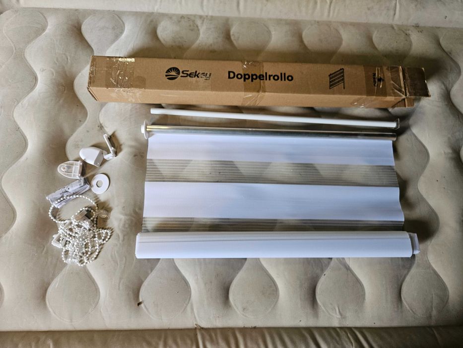 Roleta dzień noc biała 60x120