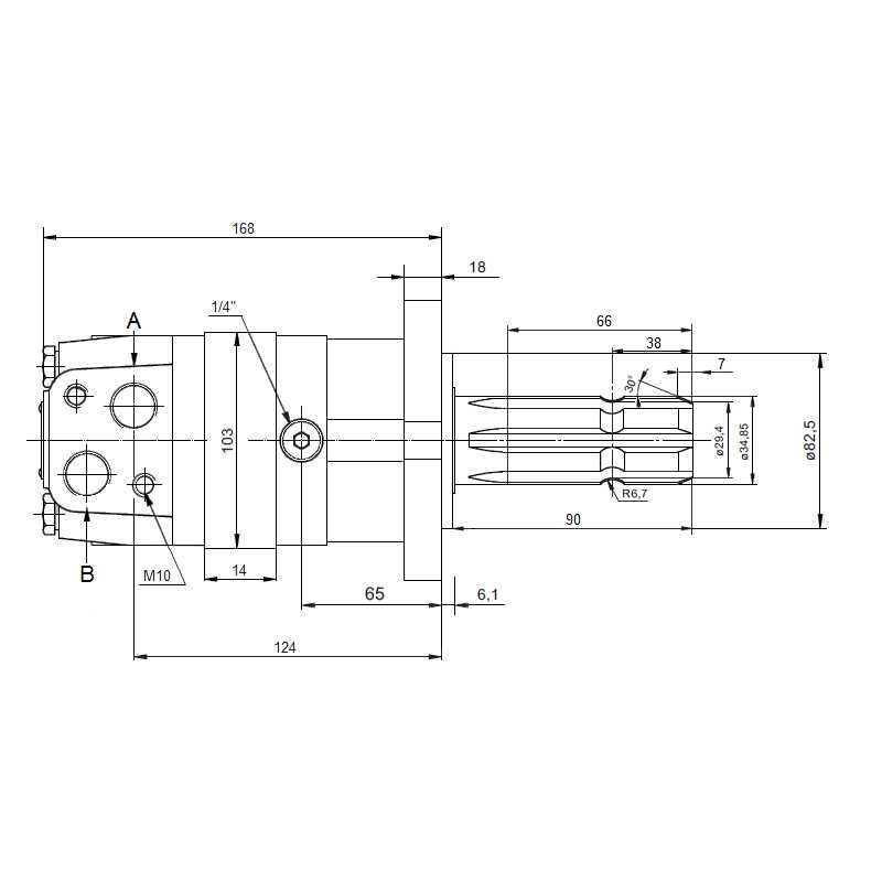 Silnik hydrauliczny SMS 80 WOM