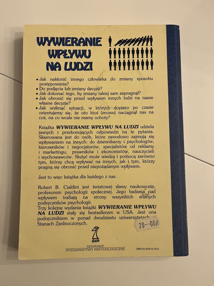 Robert Cialdini- wywieranie wpływu na ludzi, książka