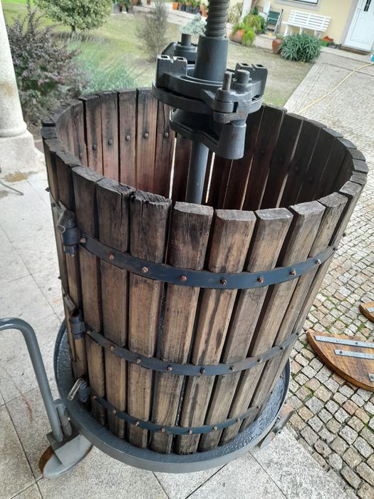 Prensa de uvas em bom estado