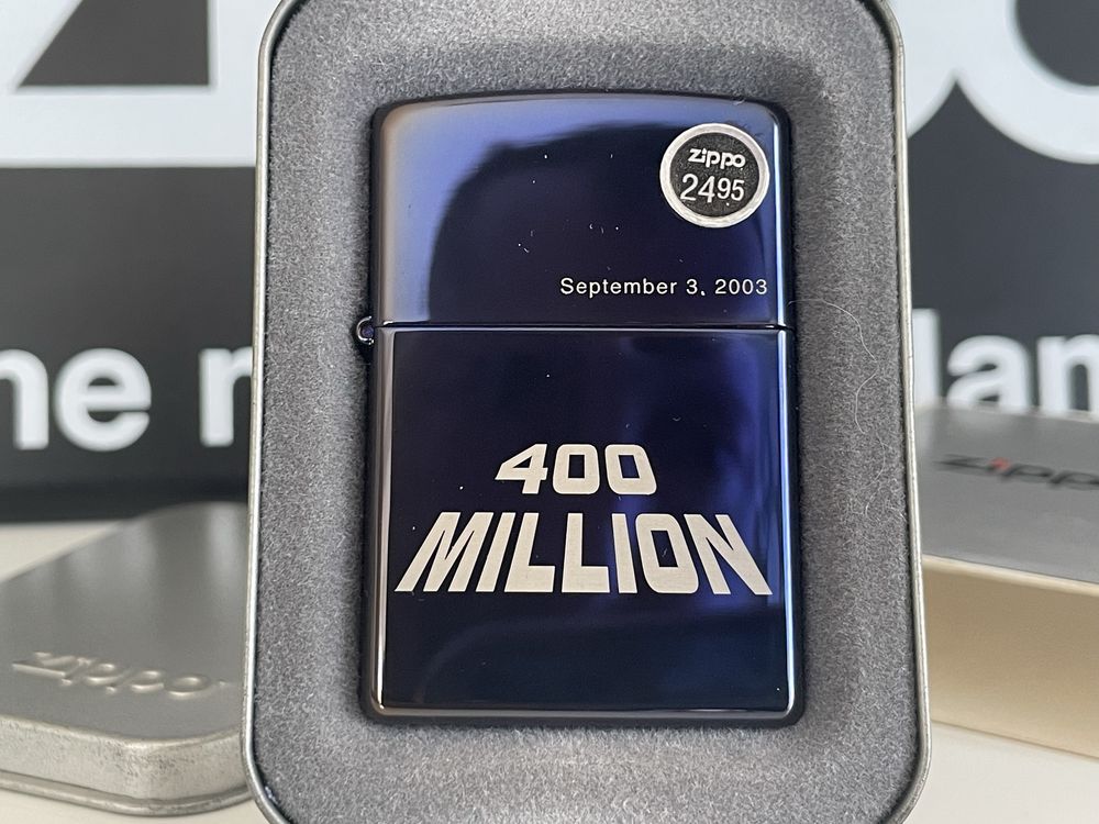 Zapalniczka Zippo 2003 September 3. 400 Million, NOWA