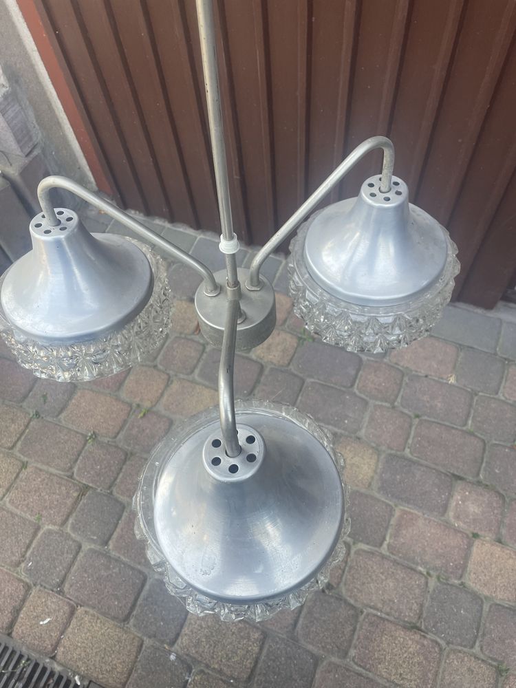 Lampa żyrandol PRL