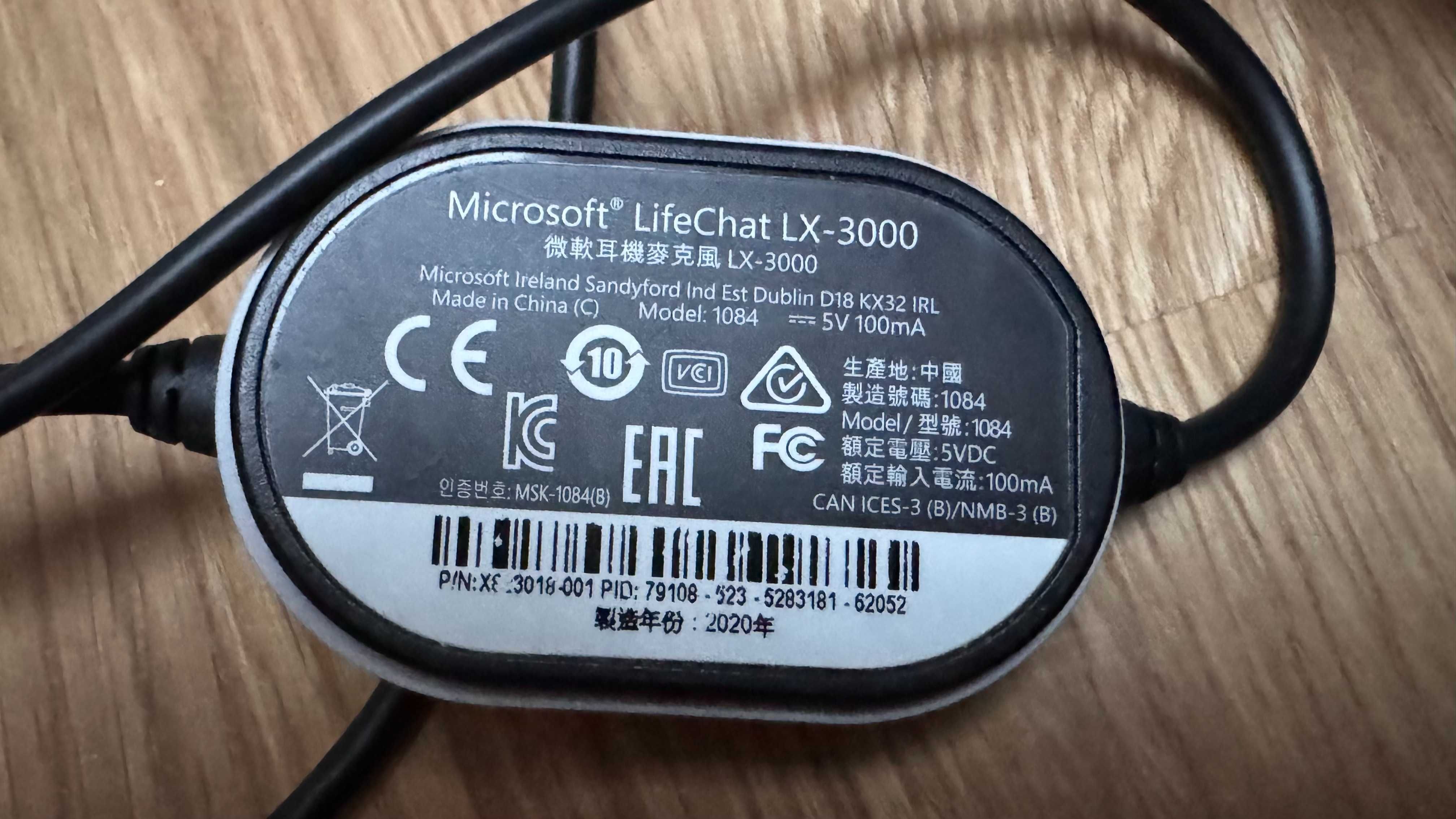 Słuchawki z mikrofonem Microsoft® LifeChat LX-3000