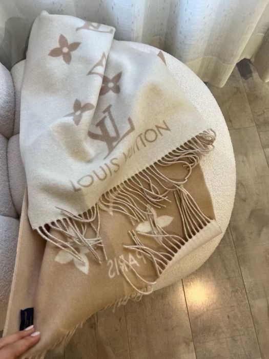 Kaszmirowy szaliki chusta Louis Vuitton