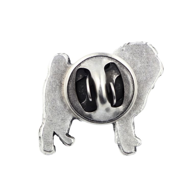 Mops pin posrebrzony Art-Dog