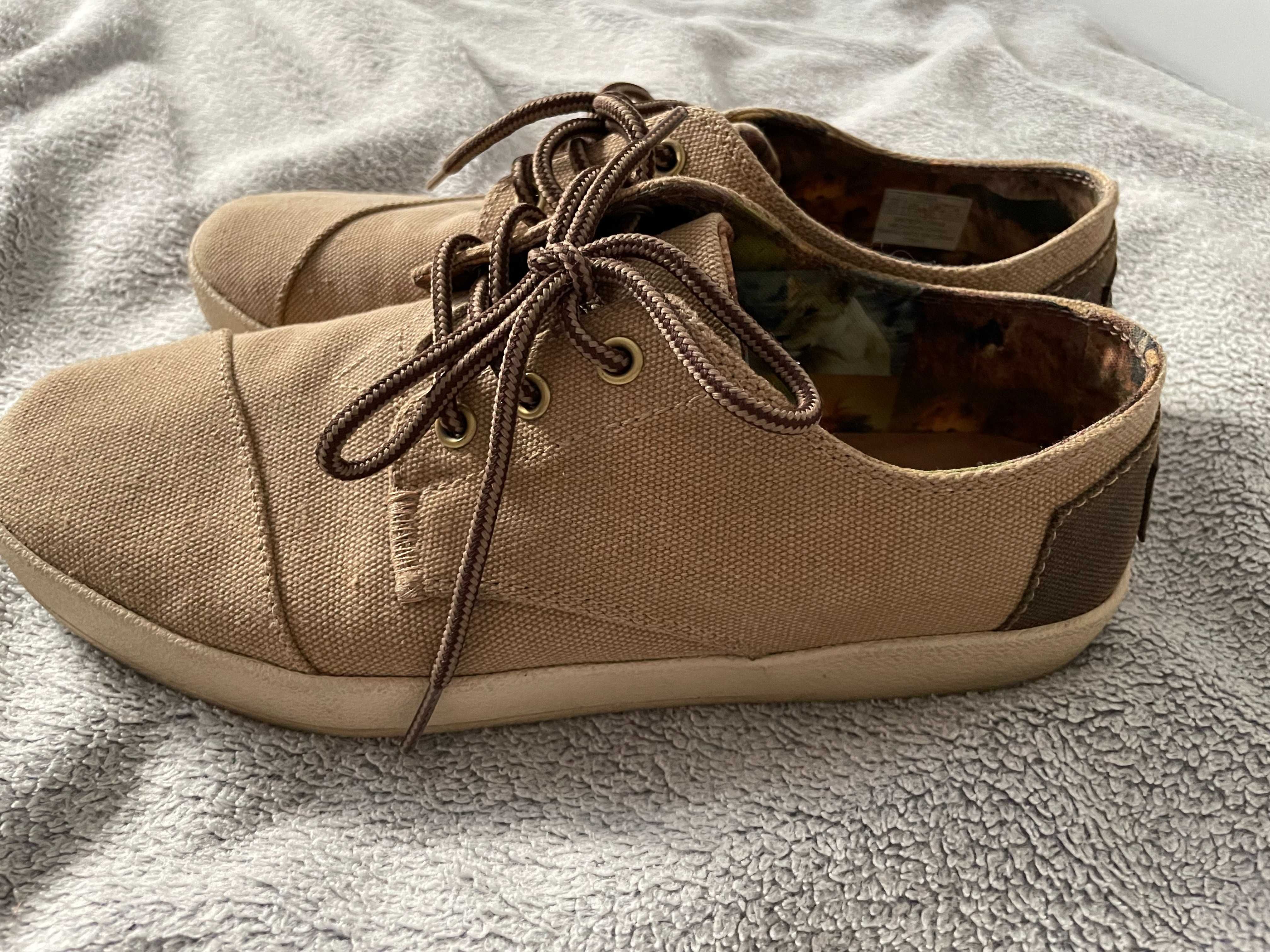Buty męskie TOMS: Paseo Brown Canvas LION NATIONAL GEOGRAPHIC’S roz.41