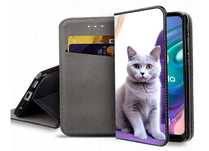 Etui zamykane na telefon kot Brytyjski iPhone Samsung Huawei Xiaomi