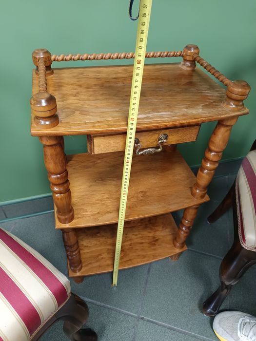 2szt stare stylowe krzesła antyk tapicerowane komoda zestaw drewniane