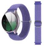 Pleciony pasek do zegarka / smartwatcha 22mm uniwersalny fioletowy