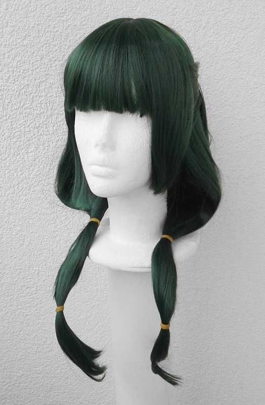 Maomao The Apothecary Diaries zielona ciemna peruka cosplay wig