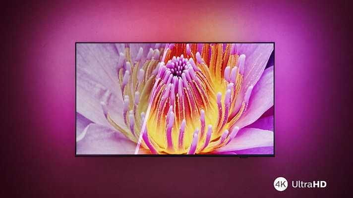 Nowy Philips 65 cali 3xambilight 4K Smart WIFI DVB-T2 65PUS8009 gw12m