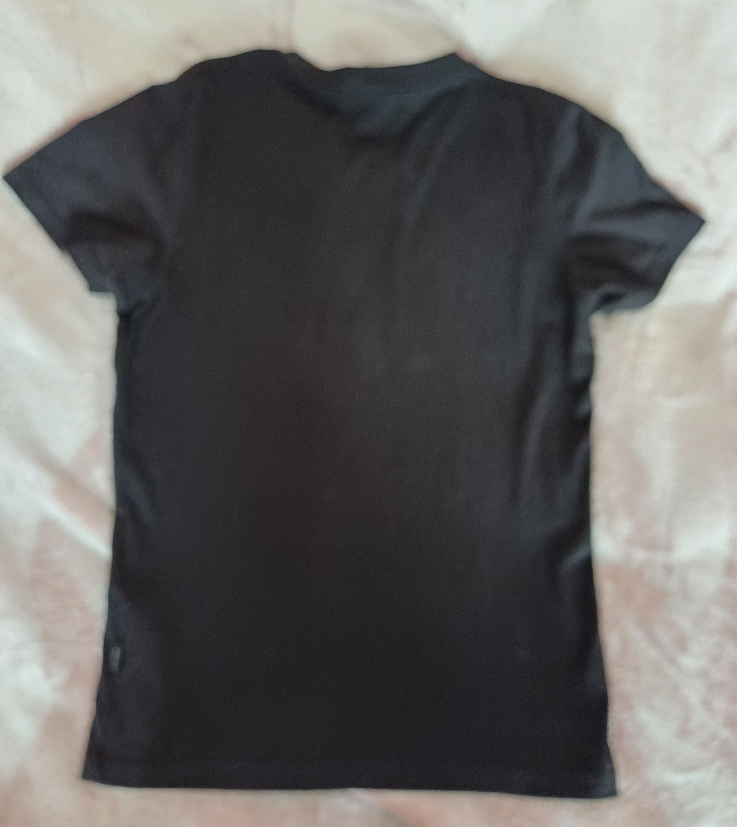 Koszulka T-shirt czarny wąż XS