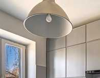 Lampa stalowa Ikea kuchenna