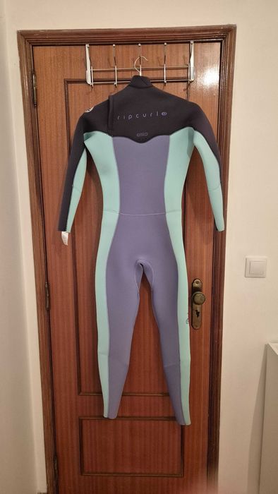 Fato de surf mulher rip curl dawn patrol 4/3 chest zip eco