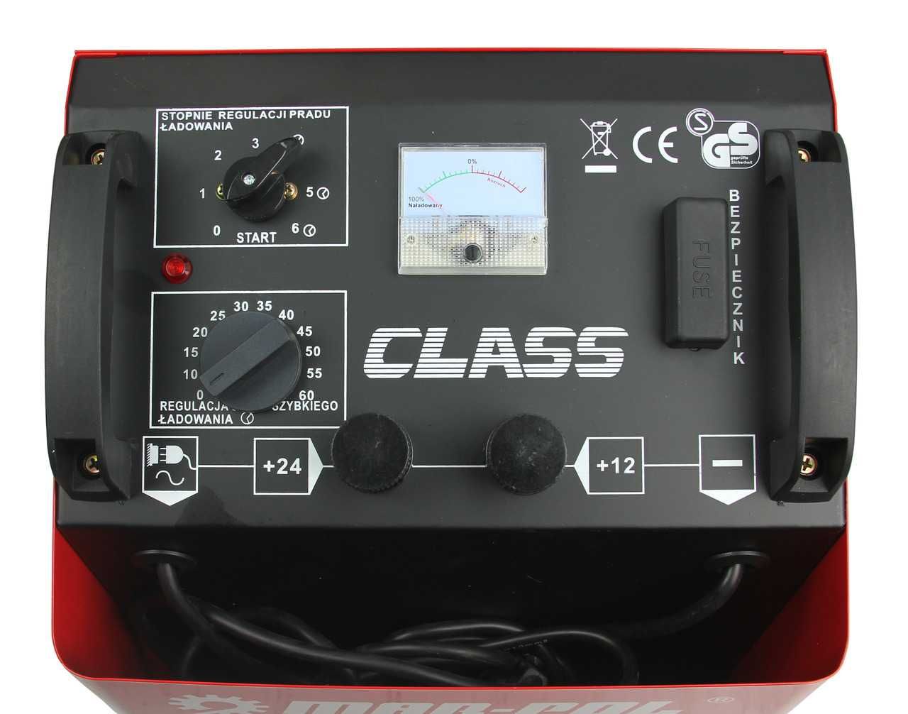 Prostownik CLASS 750 z rozruchem 12/24V 80-900Ah rozruch 400/700A LCD