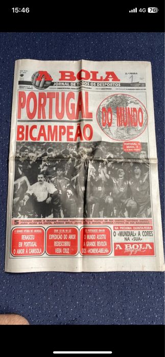 Jornal rarissimo de A Bola