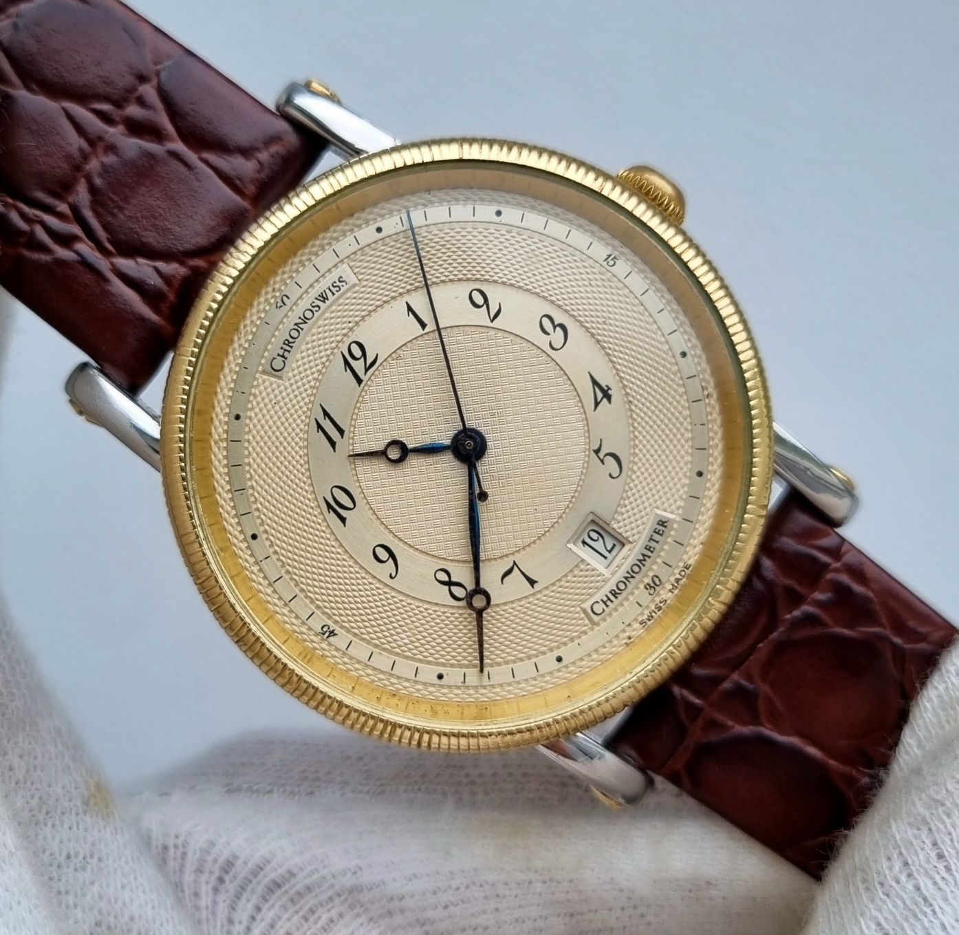 Zegarek Męski Chronoswiss Kairos  stal/złoto 18k/ 38 mm ! Omega,IWC,