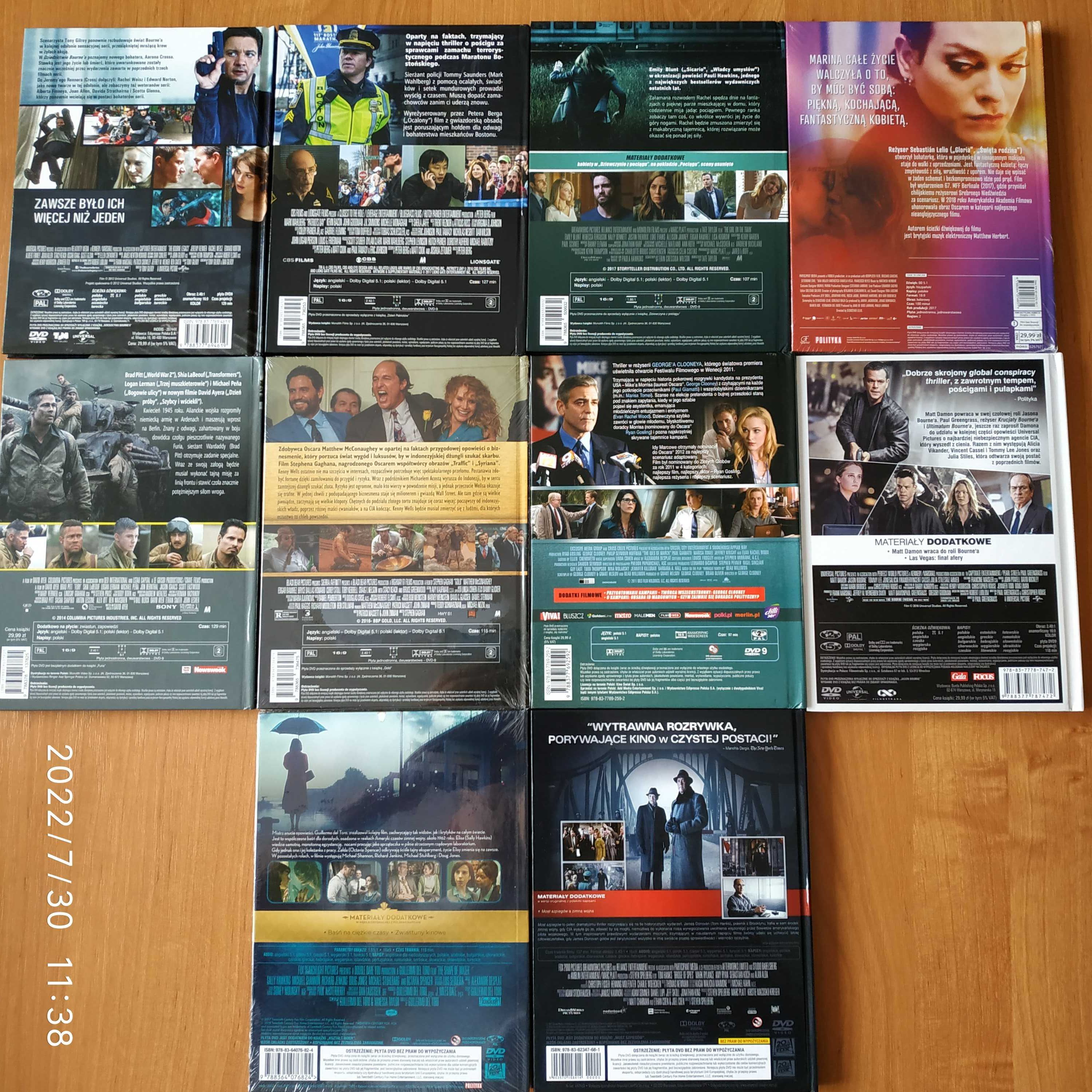 Wyprzedaż filmów - zestaw 20 płyt DVD z filmami (Zjawa, Furia, Wilk)