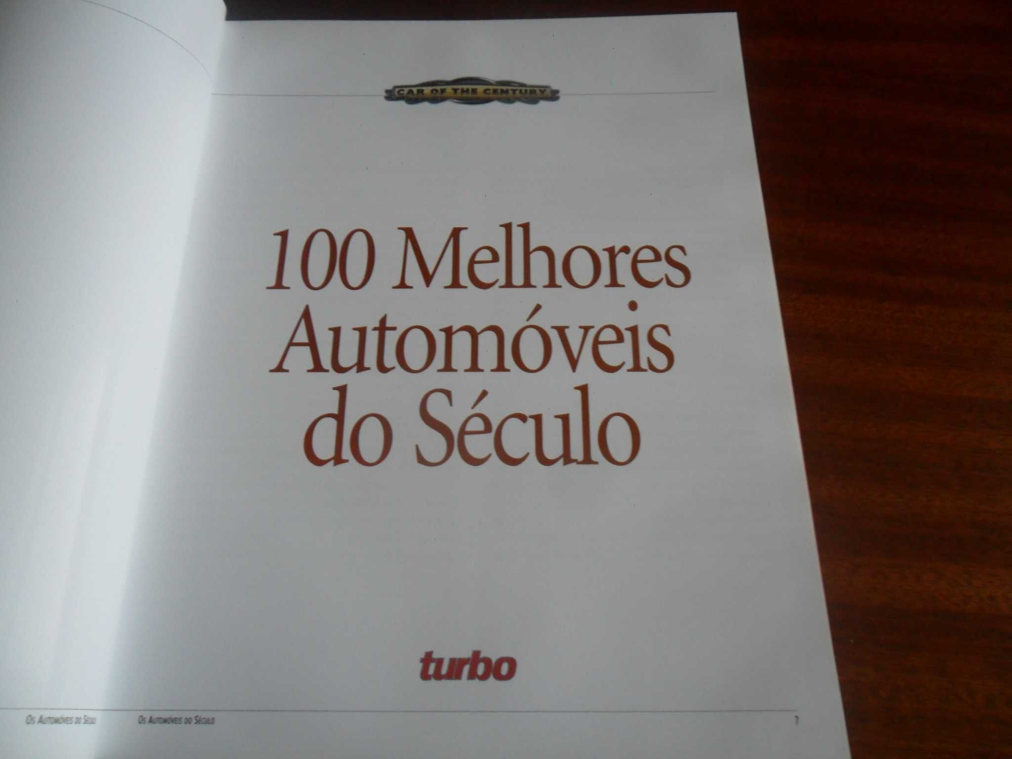 "100 Melhores Automóveis do Século" de Vários - 1ª Edição de 1999