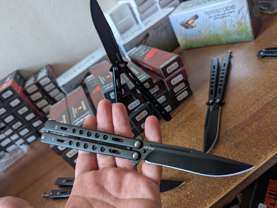 Ніж 10 D Балісонг Бабочка Метелик Ножі Метал Сталь Нові