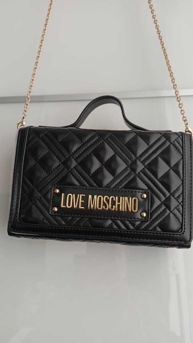 LOVE MOSCHINO nowa czarna torebka listonoszka