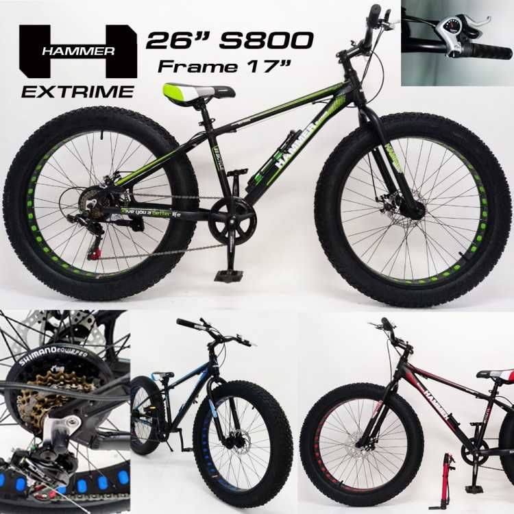 Велосипед фэтбайк 26 рама 19" S800-МАХ HAMMER EXTRIME фетбайк