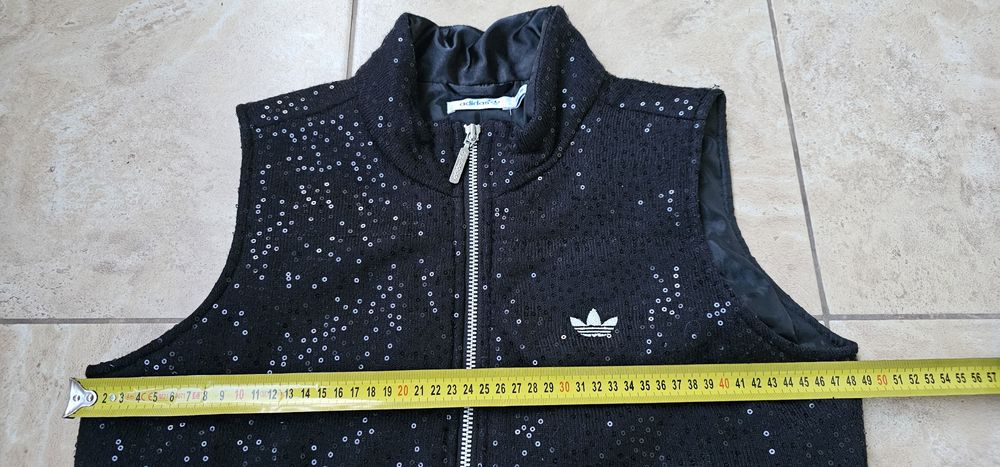 Adidas bezrękawnik z cekinami damska rozmiar M wymiary na zdjęciach