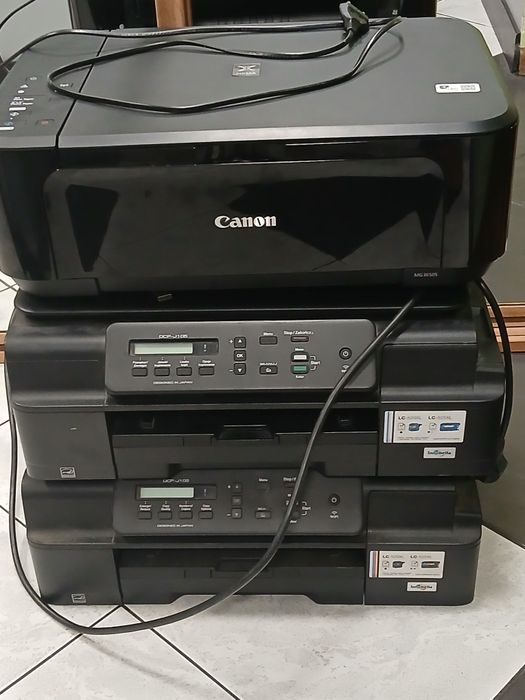 Drukarka 2x Brother oraz Cannon  uszkodzone  , tylko w zestawie. Tanio