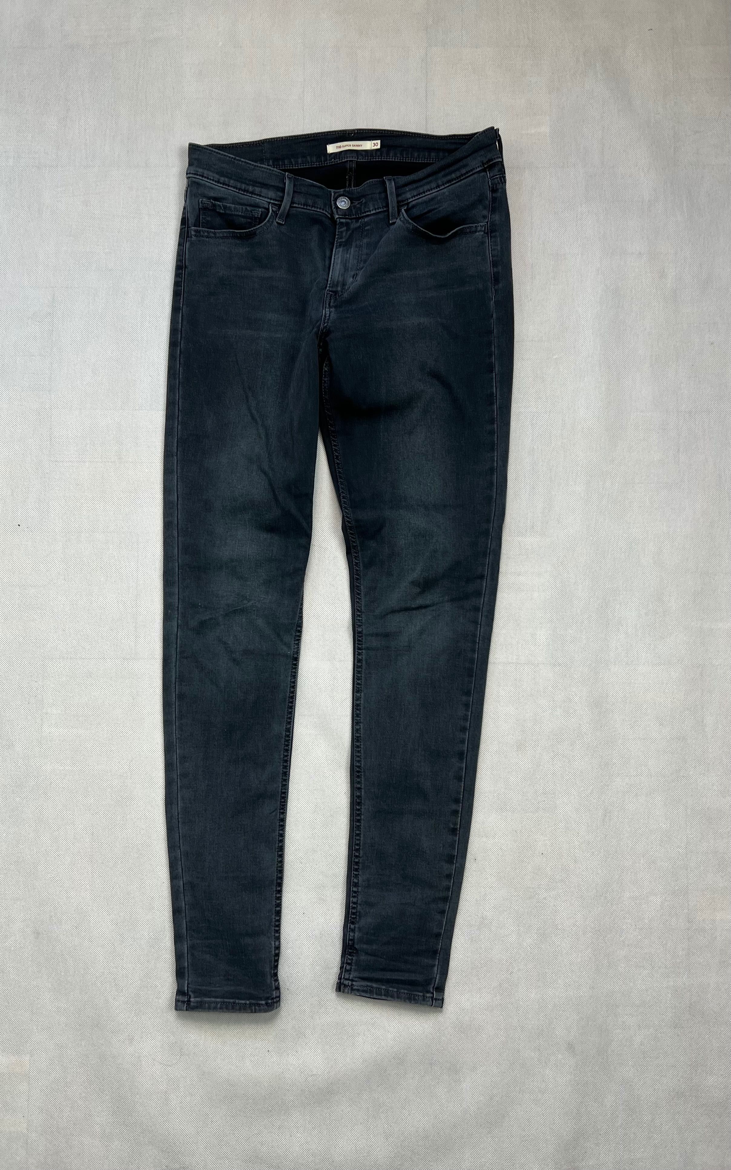 Spodnie Levi’s 710 Super Skinny Damskie Black Tag