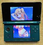 Портативная игровая приставка консоль Nintendo 3ds aqua blue 32gb