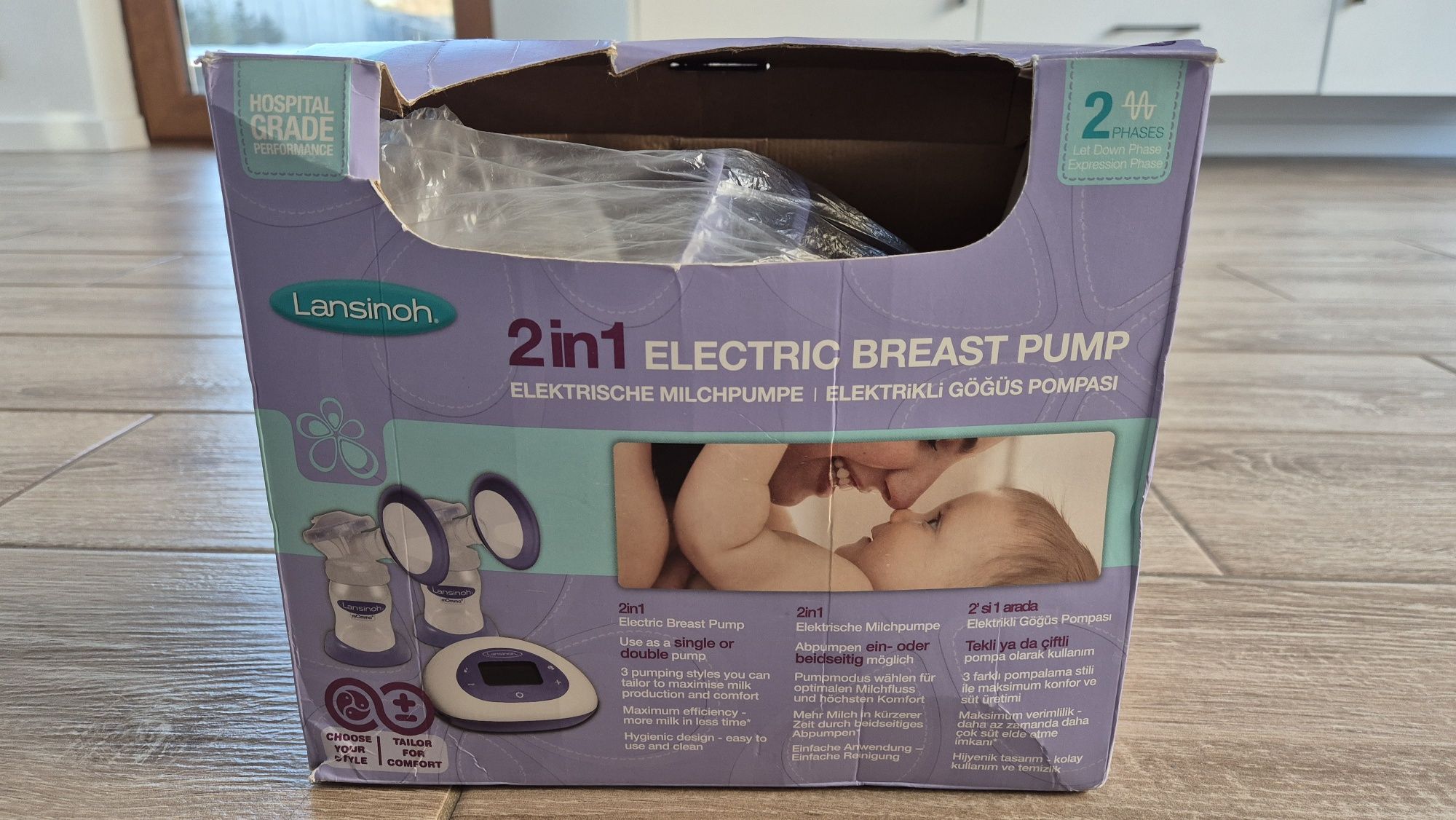 Laktator lansinoh podwójny elektryczny
