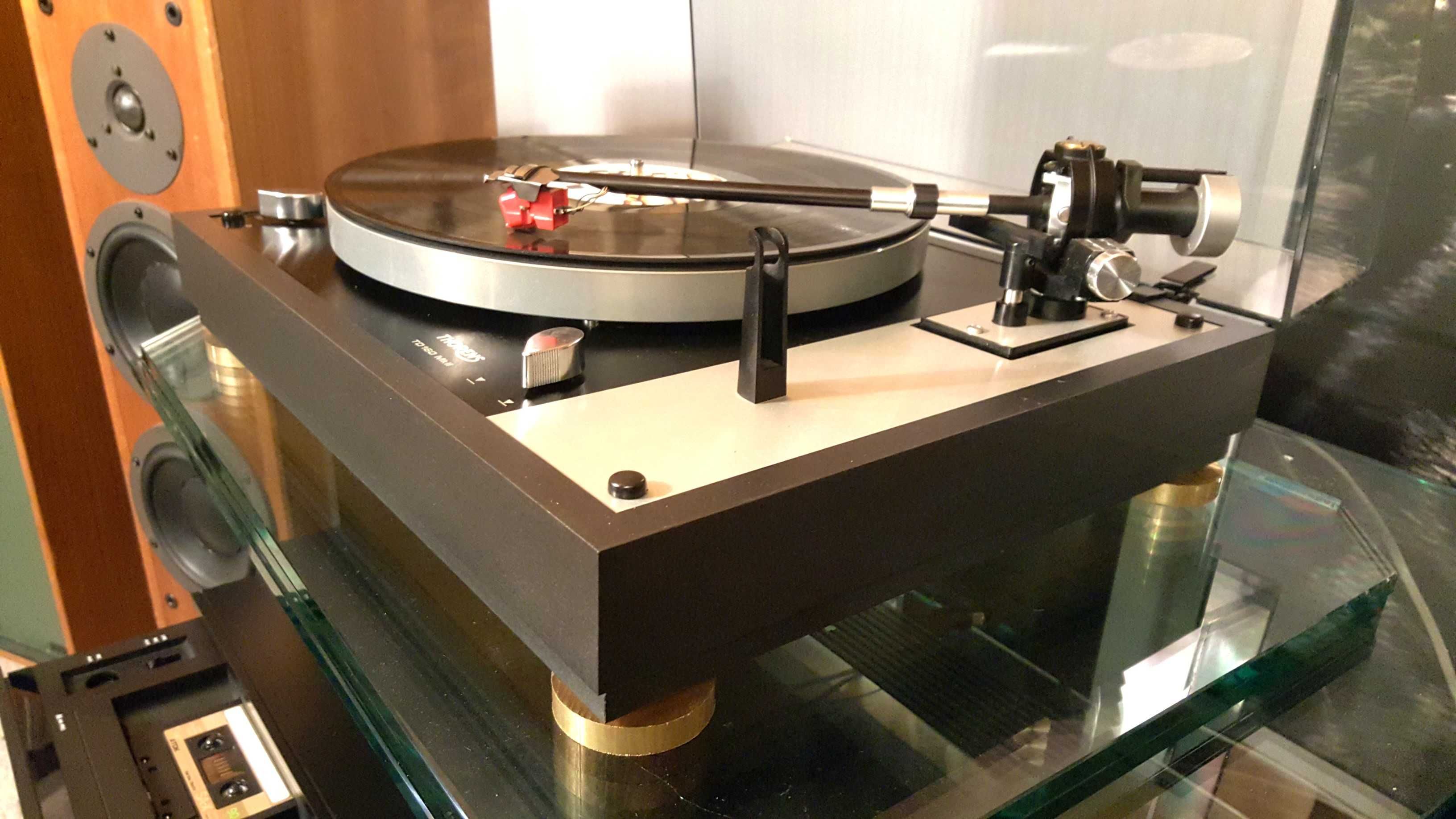 Gramofon Thorens TD 160 MK II / TD 166 idealny Satin Mc117 Z