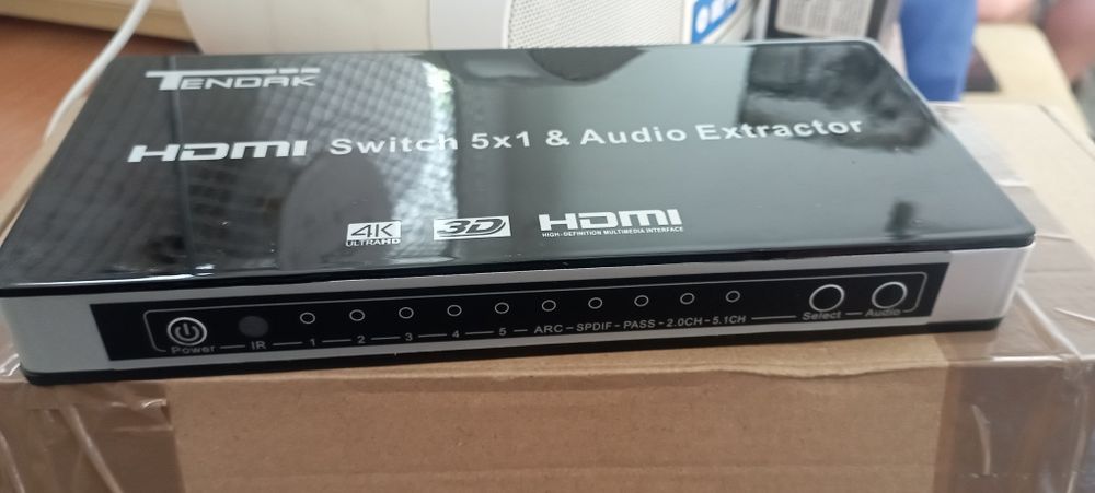Tendak HDMI Switch 5x1 & Audio Extractor, czyli przełącznik HDMI z eks