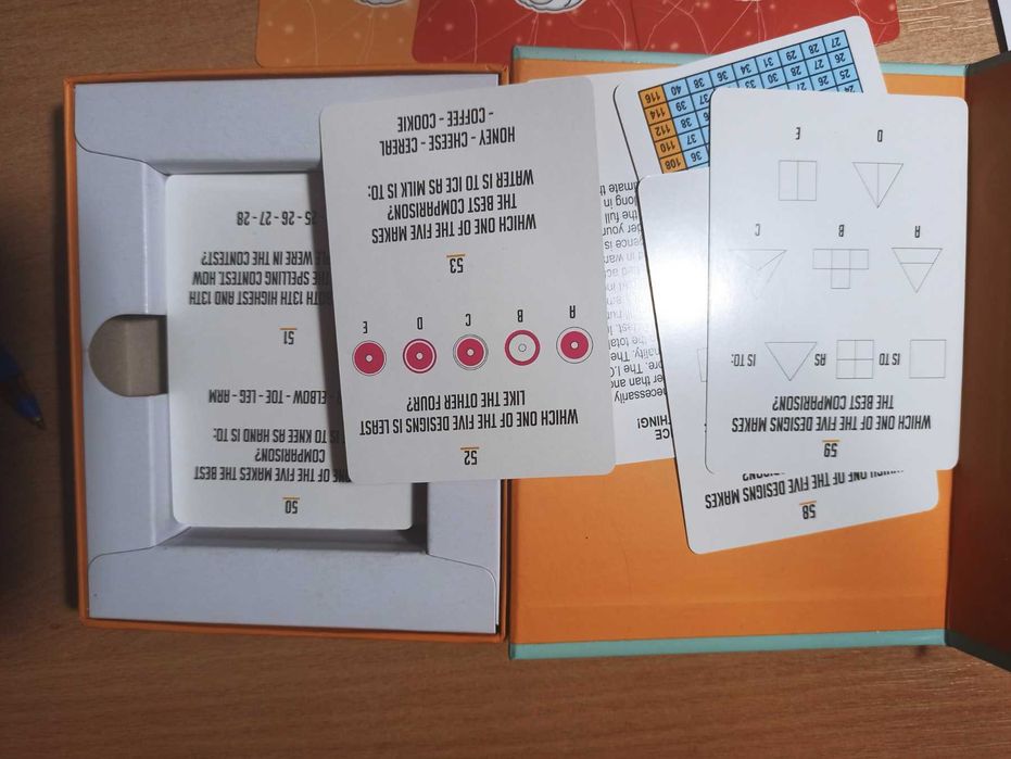 Настільна гра. Тест на IQ.IQ test quiz card game family fun