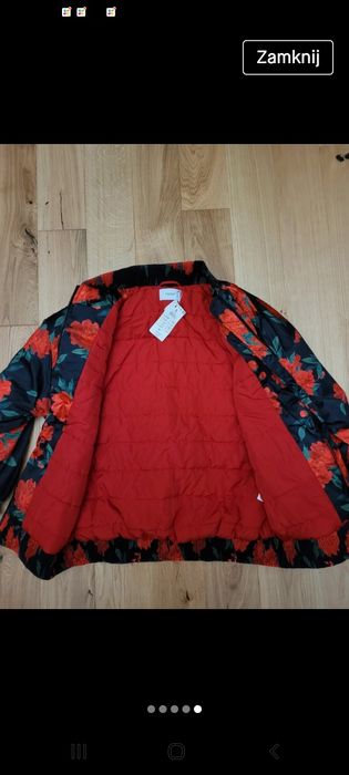Kurtka reserved kwiaty nowa ml