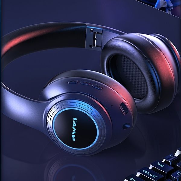 Awei Słuchawki Nauszne Bluetooth A300Bl Czarny/Black