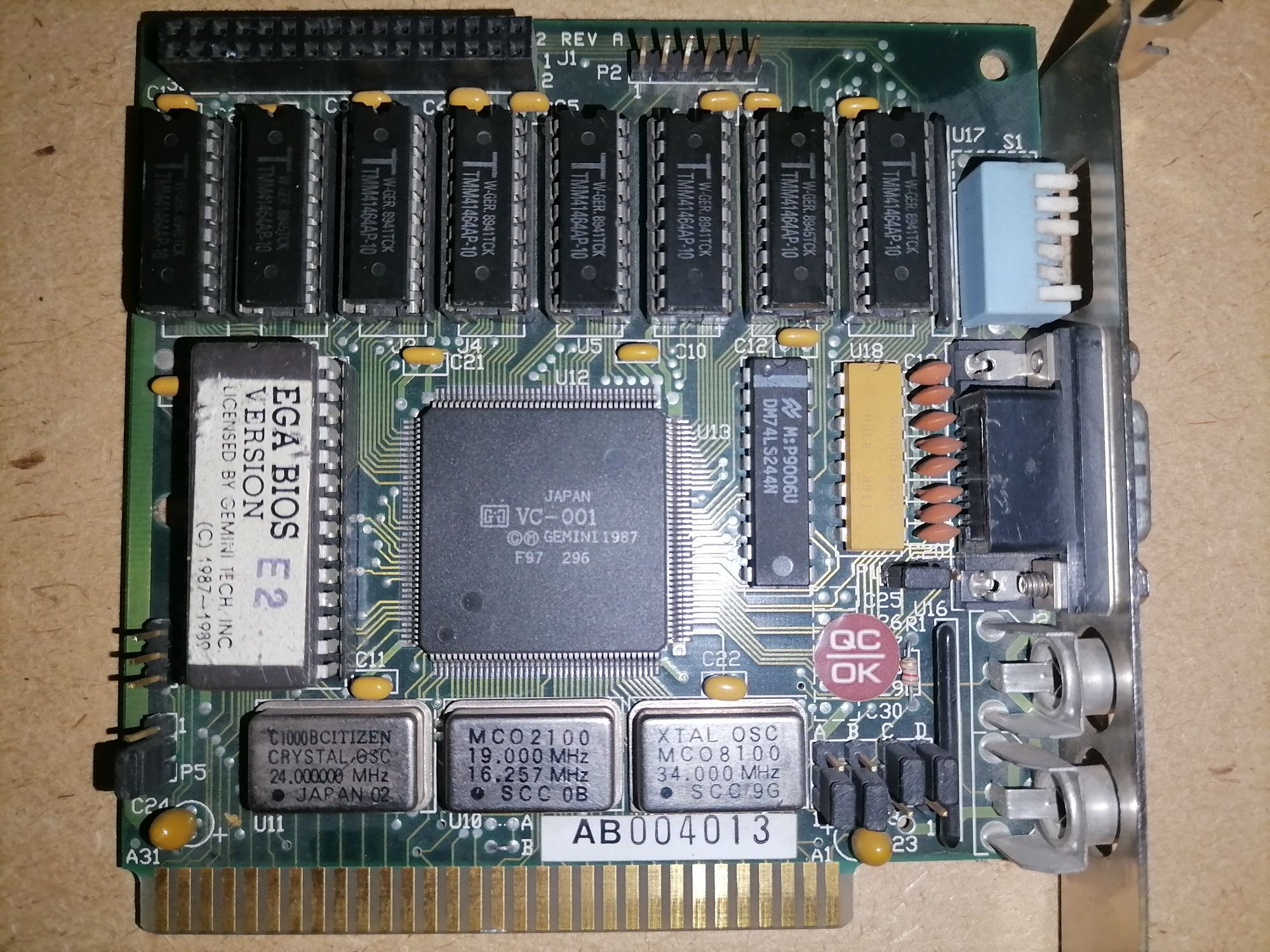 8bit ISA Video EGA VGA