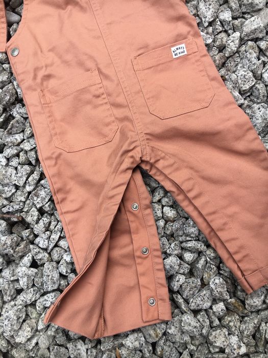 Spodenki ogrodniczki 86 dzieci 1-1,5 roku koralowe brazowe Primark