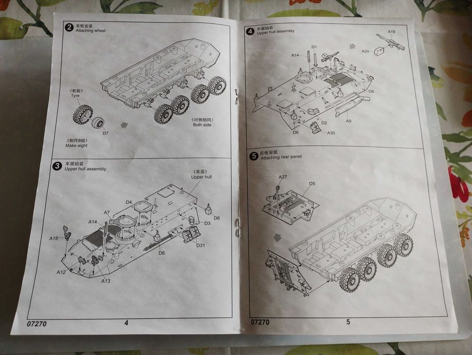 Model do sklejania Trumpeter USMC LAV-C2 wód dowodzenia 1/72