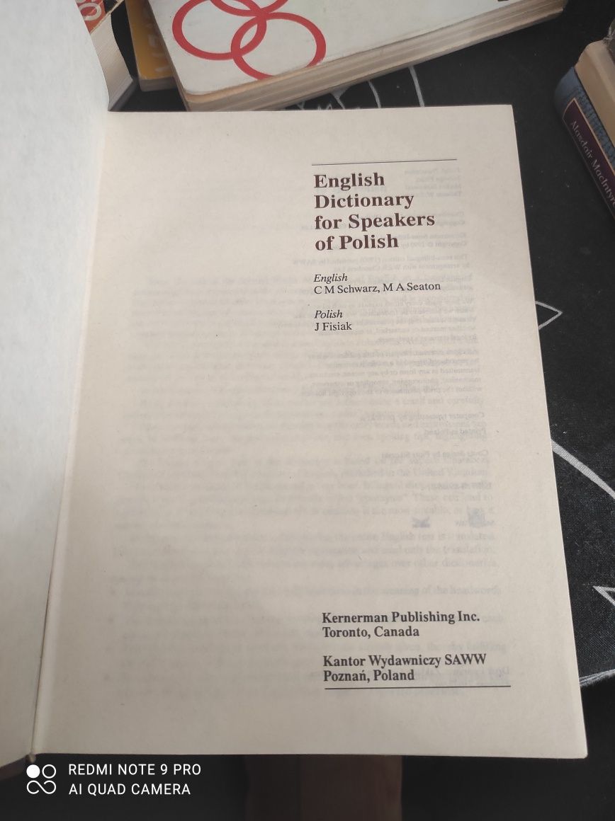 Englisch Dictionary for speakers od Polisch